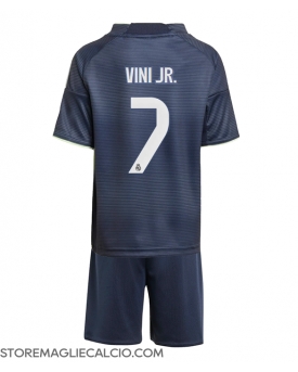 Real Madrid Vinicius Junior #7 Maglia Gara Trasferta Repliche 2025-26 Bambino